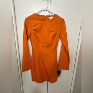 HM NWT Orange fitted dress.